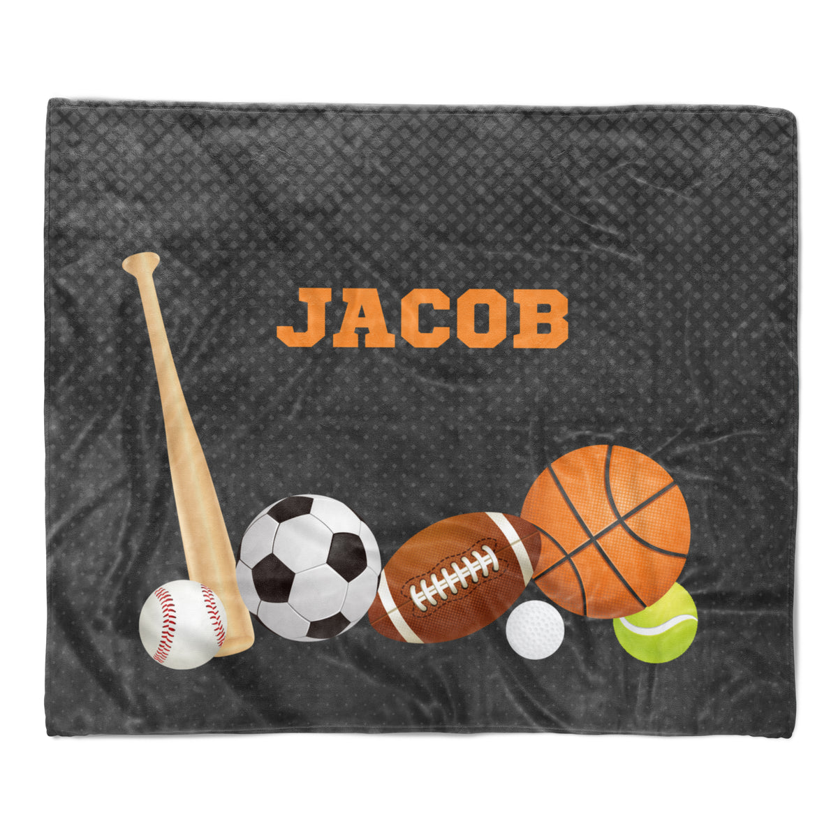 Sports Balls Minky Blanket Personalized Custom