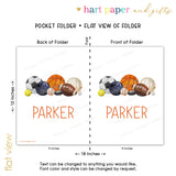 Sports Balls Personalized 2-Pocket Folder