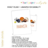Sports Balls Personalized 2-Pocket Folder