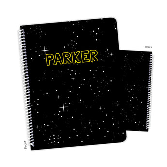 Stars Personalized Notebook or Sketchbook