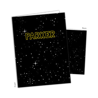 Stars Galaxy Personalized 2-Pocket Folder