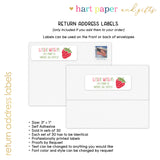 Strawberry Summer Camp Camping Note Cards Stationery • Fill in Blank, Lined or Blank Cards