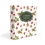 Strawberry Personalized 2" 3 Ring Recipe Book Binder