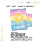 Sunshine Sun Personalized 2-Pocket Folder