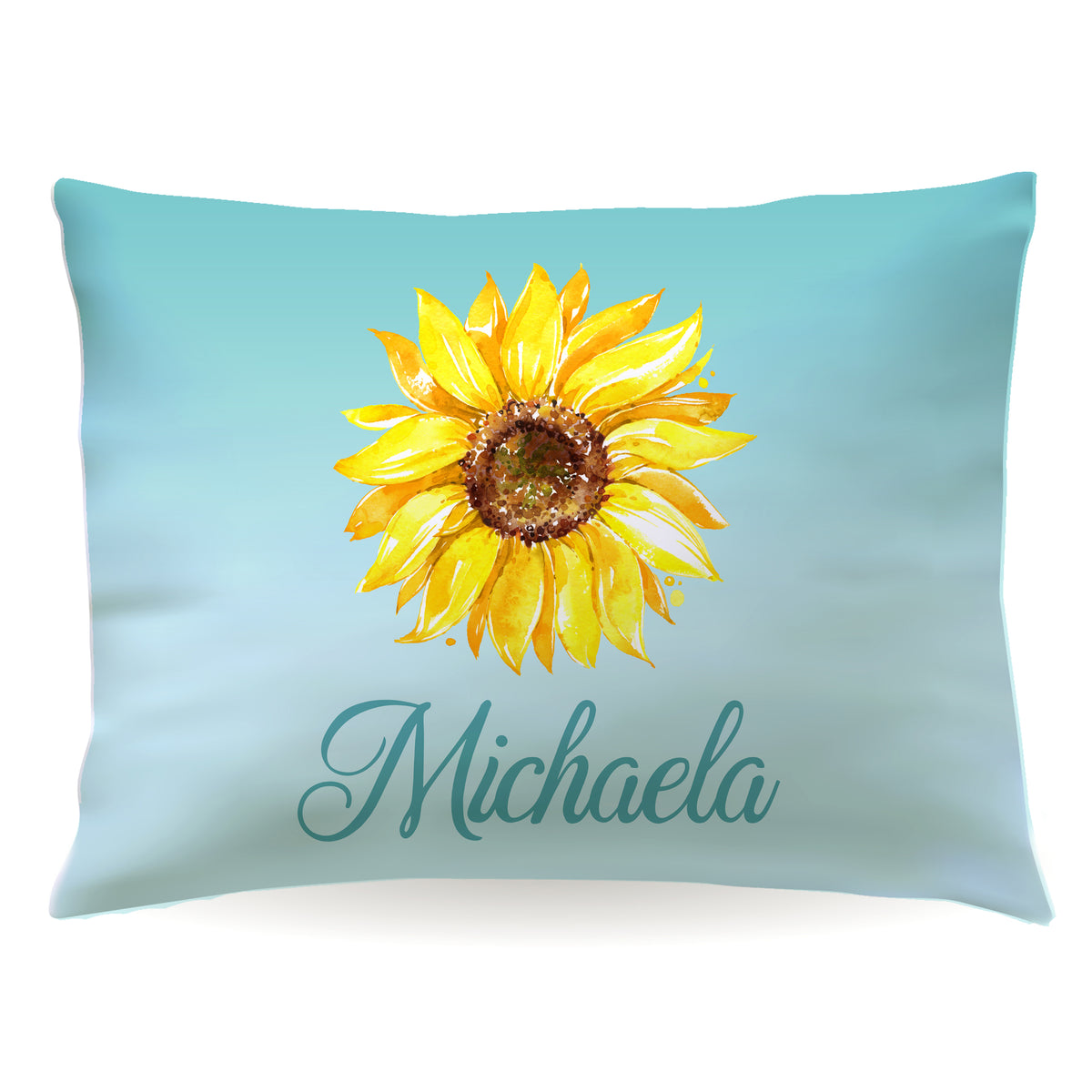 Sunflower Personalized Custom Pillowcase • Standard or Toddler Size