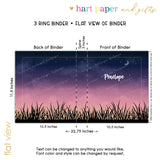 Field Personalized 2" 3 Ring Binder