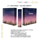 Field Personalized 2" 3 Ring Binder