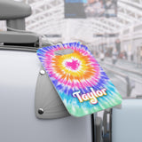 Tie Dye Heart Rainbow Luggage Bag Tag