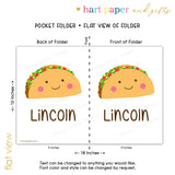 Taco Fiesta Personalized 2-Pocket Folder