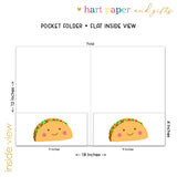 Taco Fiesta Personalized 2-Pocket Folder