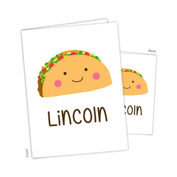 Taco Fiesta Personalized 2-Pocket Folder