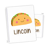 Taco Personalized Notebook or Sketchbook
