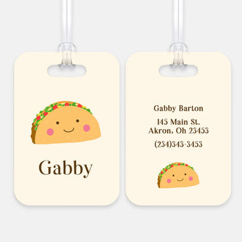 Taco Luggage Bag Tag