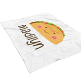 Taco Minky Blanket Personalized Custom