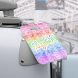 Tie Dye Rainbow Luggage Bag Tag