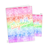 Rainbow Tie Dye Personalized 2-Pocket Folder