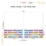 Rainbow Tie Dye Personalized 2-Pocket Folder
