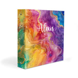 Rainbow Tie Dye Personalized 2" 3 Ring Binder