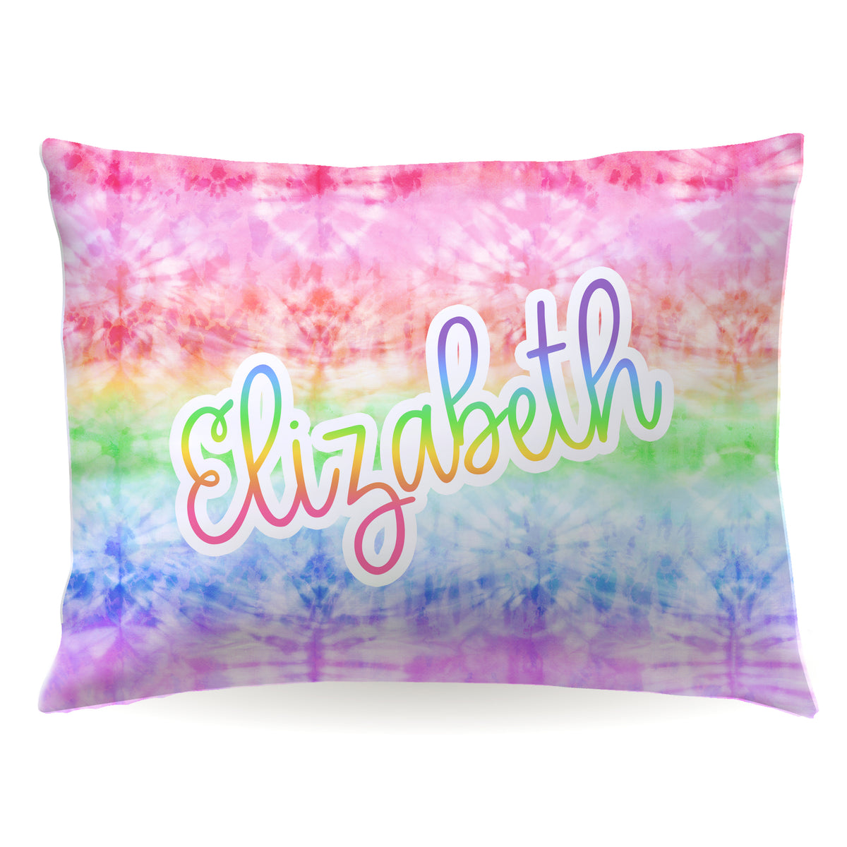 Tie Dye Personalized Custom Pillowcase • Standard or Toddler Size