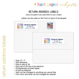 Rainbow Tie Dye Summer Camp Camping Note Cards Stationery • Fill in Blank, Lined or Blank Cards