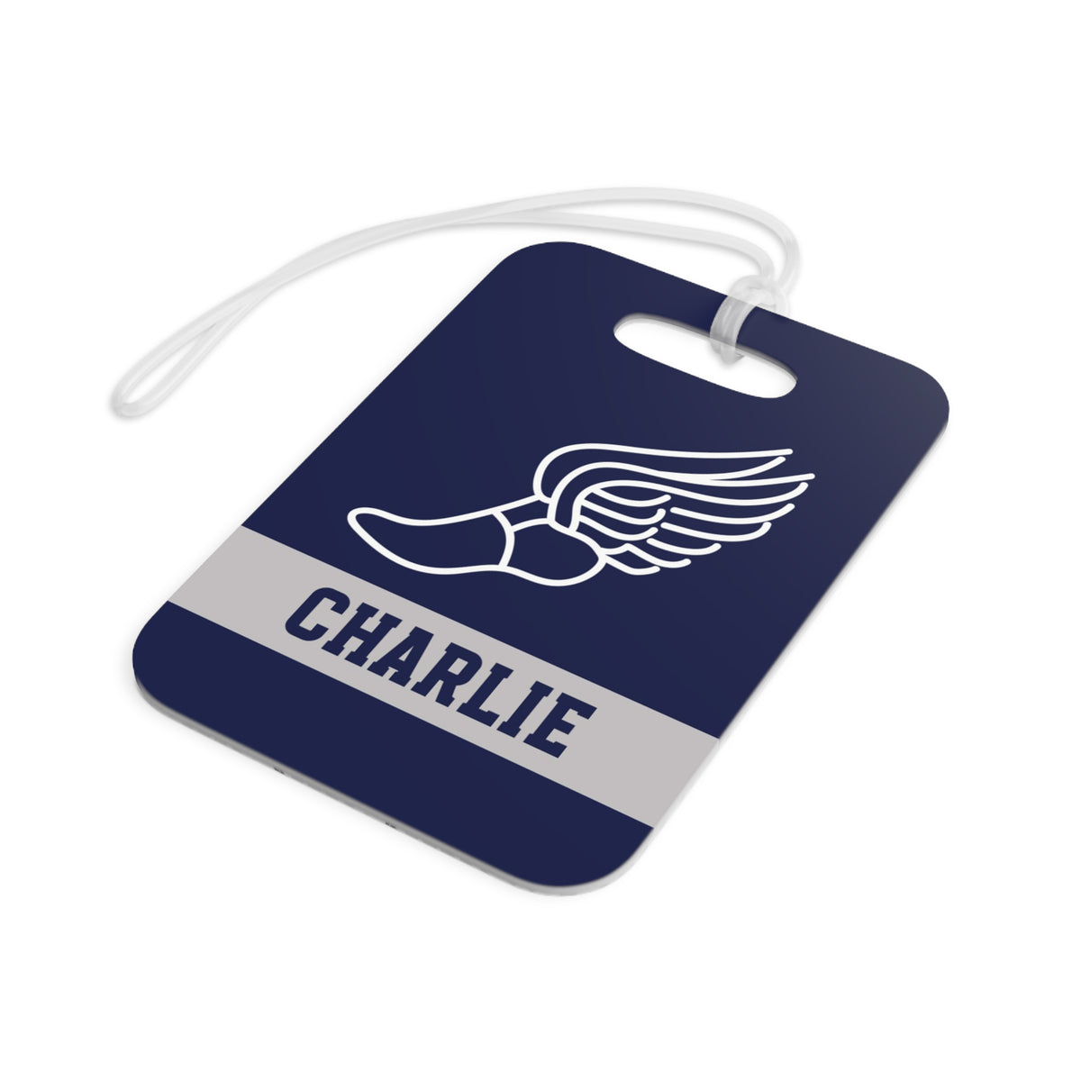 Track Running Sports Luggage Bag Tag Personalized Custom - Hart Paper