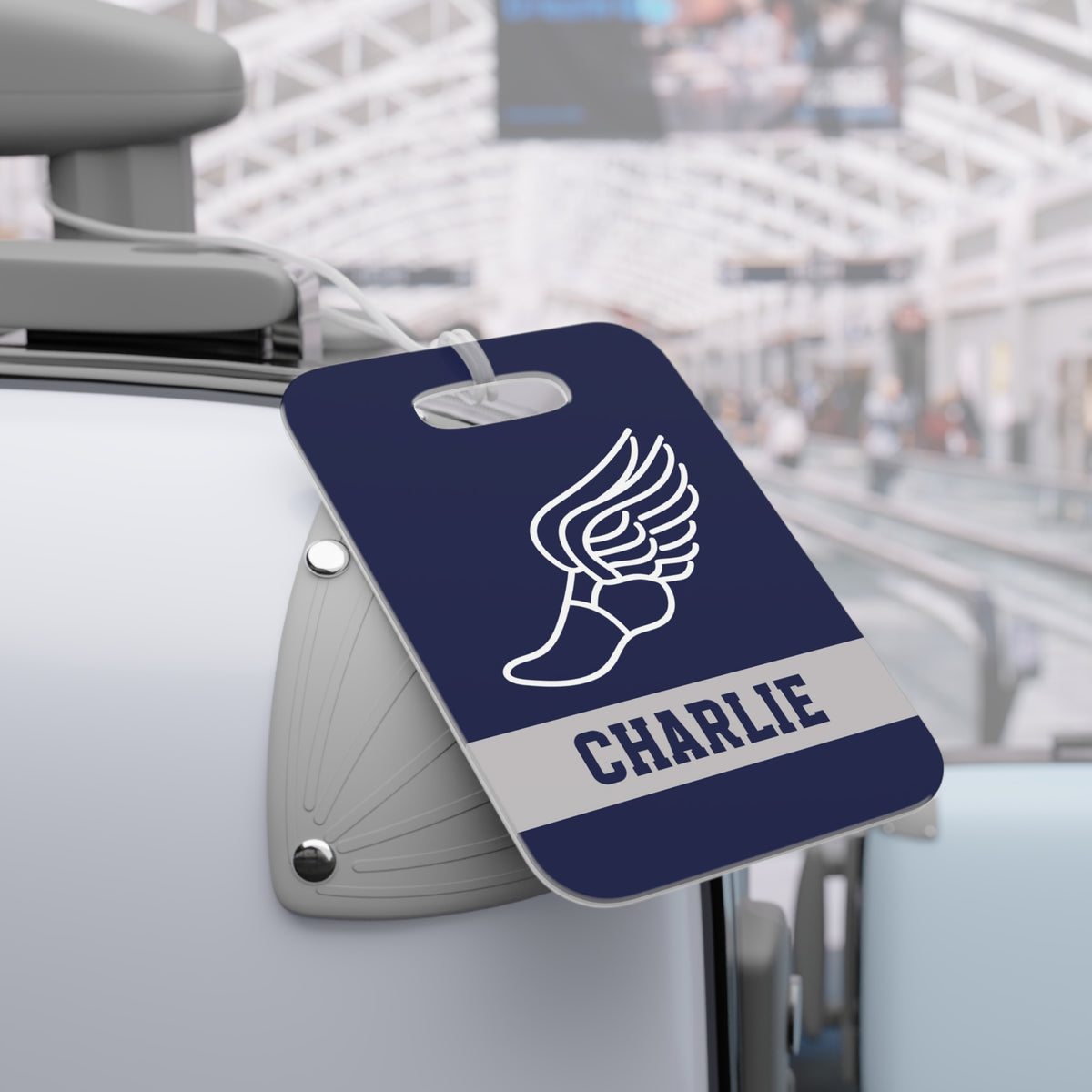 Track Running Sports Luggage Bag Tag Personalized Custom - Hart Paper