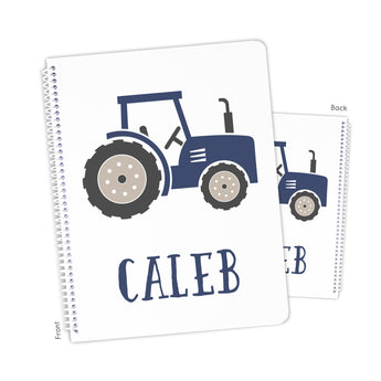 Tractor Personalized Notebook or Sketchbook