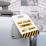 Construction Trucks Luggage Bag Tag