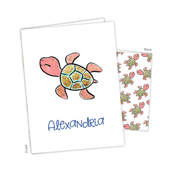 Sea Turtle Personalized 2-Pocket Folder