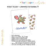 Sea Turtle Personalized 2-Pocket Folder