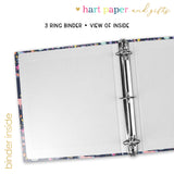 Unicorn Rainbow Personalized 2" 3 Ring Binder
