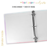 Unicorn Rainbow Personalized 2" 3 Ring Binder