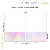 Rainbow Stars Galaxy Personalized 2-Pocket Folder