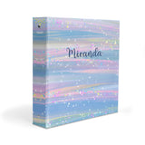 Blue Unicorn Rainbow Personalized 2" 3 Ring Binder