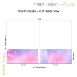 Rainbow Stars Galaxy Personalized 2-Pocket Folder