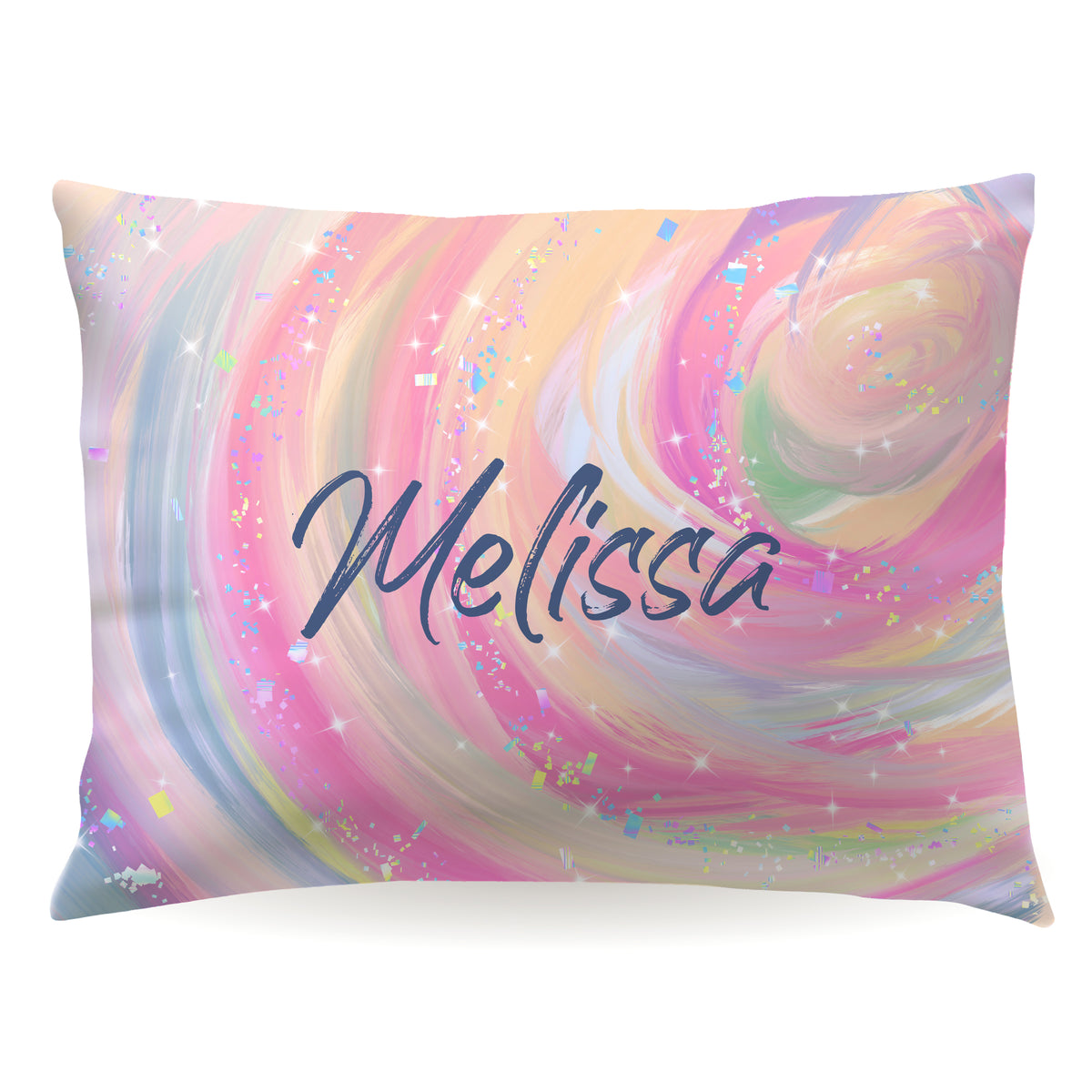 Pink Rainbow Unicorn Personalized Custom Pillowcase • Standard or Toddler Size