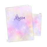 Rainbow Stars Galaxy Personalized 2-Pocket Folder