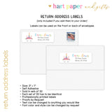 Rainbow Unicorn Horn Summer Camp Camping Note Cards Stationery • Fill in Blank, Lined or Blank Cards