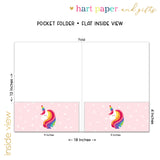 Rainbow Unicorn Personalized 2-Pocket Folder