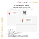 Rainbow Unicorn Thank You Note Card Stationery • Fill in Blank, Lined or Blank Cards