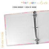 Pink Unicorn Rainbow Personalized 2" 3 Ring Binder