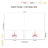 Rainbow Unicorn Personalized 2-Pocket Folder