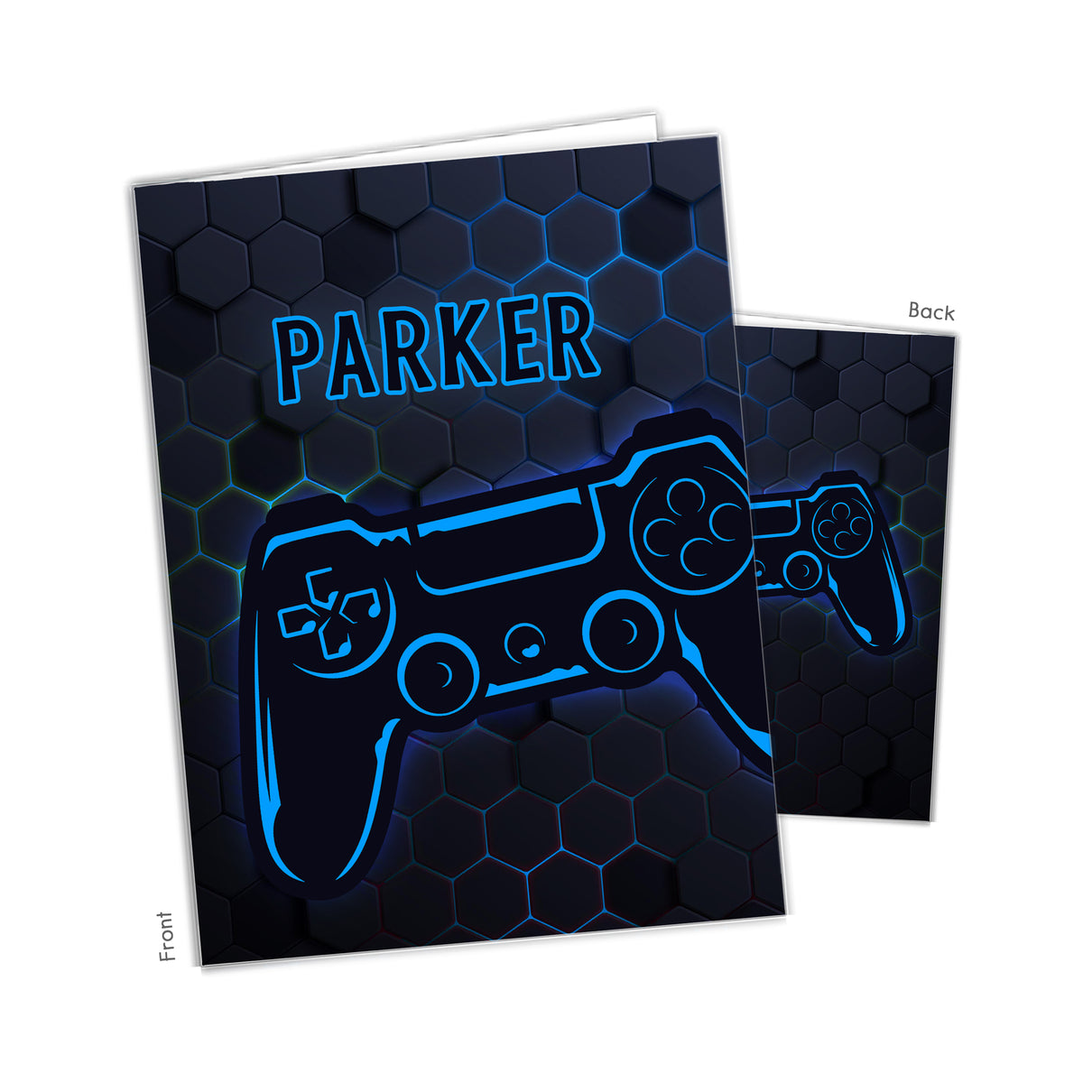 Video Game Personalized Custom 2-Pocket Folder • School Office Supplies