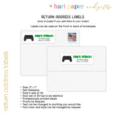 Video Game Sports Summer Camp Camping Note Cards Stationery • Fill in Blank, Lined or Blank Cards