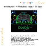 Video Game Minky Blanket Personalized Custom