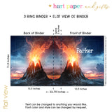 Volcano Personalized 2" 3 Ring Binder