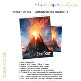 Volcano Personalized 2-Pocket Folder