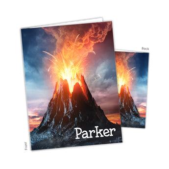 Volcano Personalized 2-Pocket Folder
