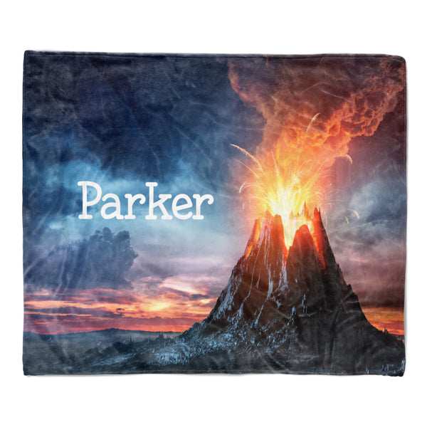 Volcano Minky Blanket Personalized Custom