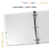 Wildflower Wedding Bridal Personalized 2" 3 Ring Binder